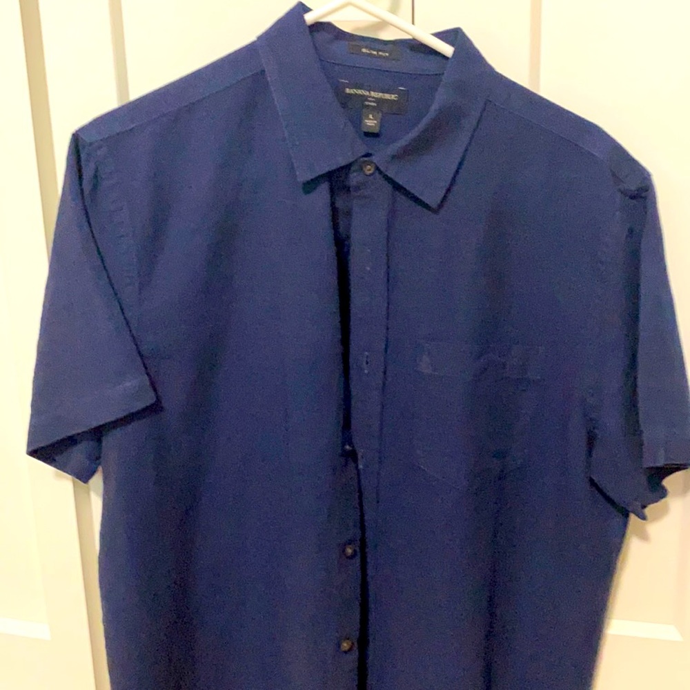 Banana Republic Mens L slim fit button up. NWOT
